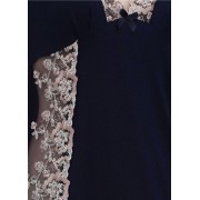 Нічна сорочка Cotpark   XL,2XL,3XL,4XL темно-синій 13103-В